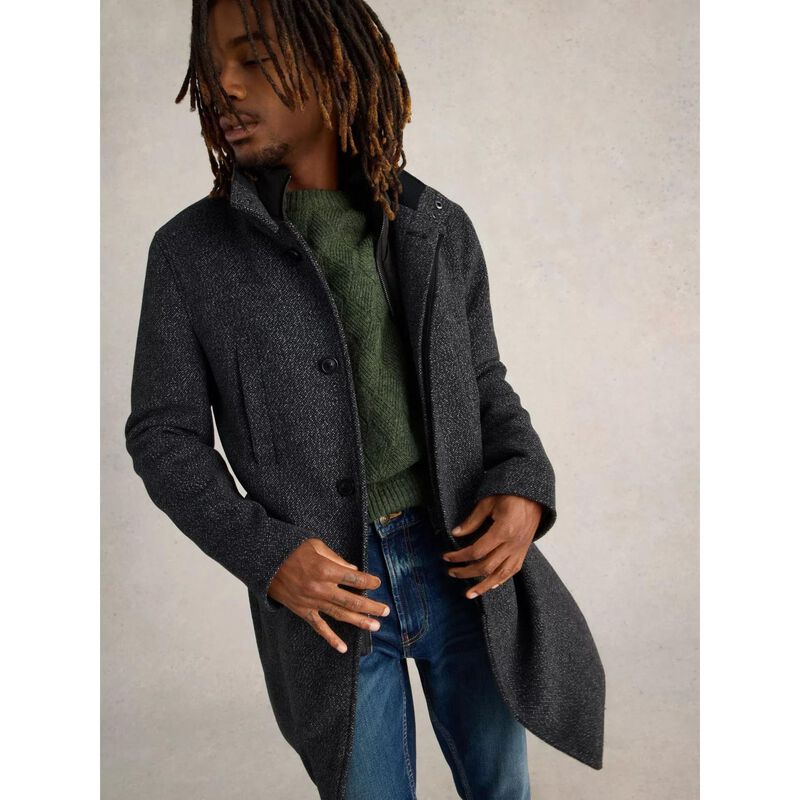 White Stuff Wool Funnel Coat image number 3